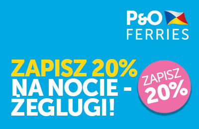 20% zniżki na nocne rejsy Dover-Calais z P&O Ferries 20% zniżki na nocne rejsy Dover-Calais z P&O Ferries